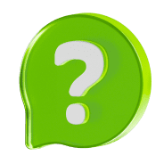 зеленый пузырь с вопросом